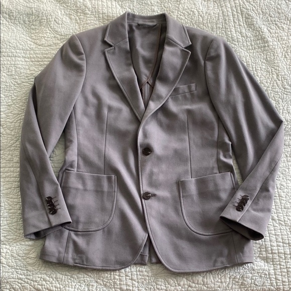 NWOT Contemporary Gray Sport Coat with Notched Lapels - Picture 1 of 5
